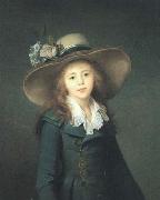 elisabeth vigee-lebrun Portrait of Elisaveta Alexandrovna Demidov, nee Stroganov here as Baronesse Stroganova Sweden oil painting artist